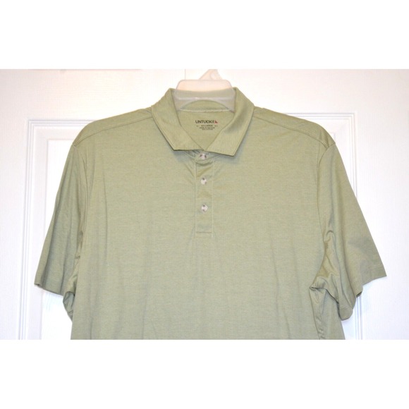 UNTUCKit  Green Polo Shirt Mens XXL‎ Van Der Hayden Short Sleeve - Picture 2 of 13